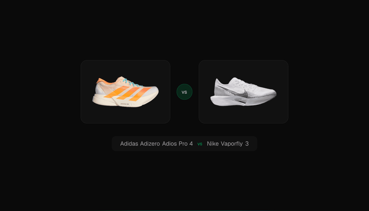 Adidas Adizero Adios Pro 4 vs Nike Vaporfly 3 comparison