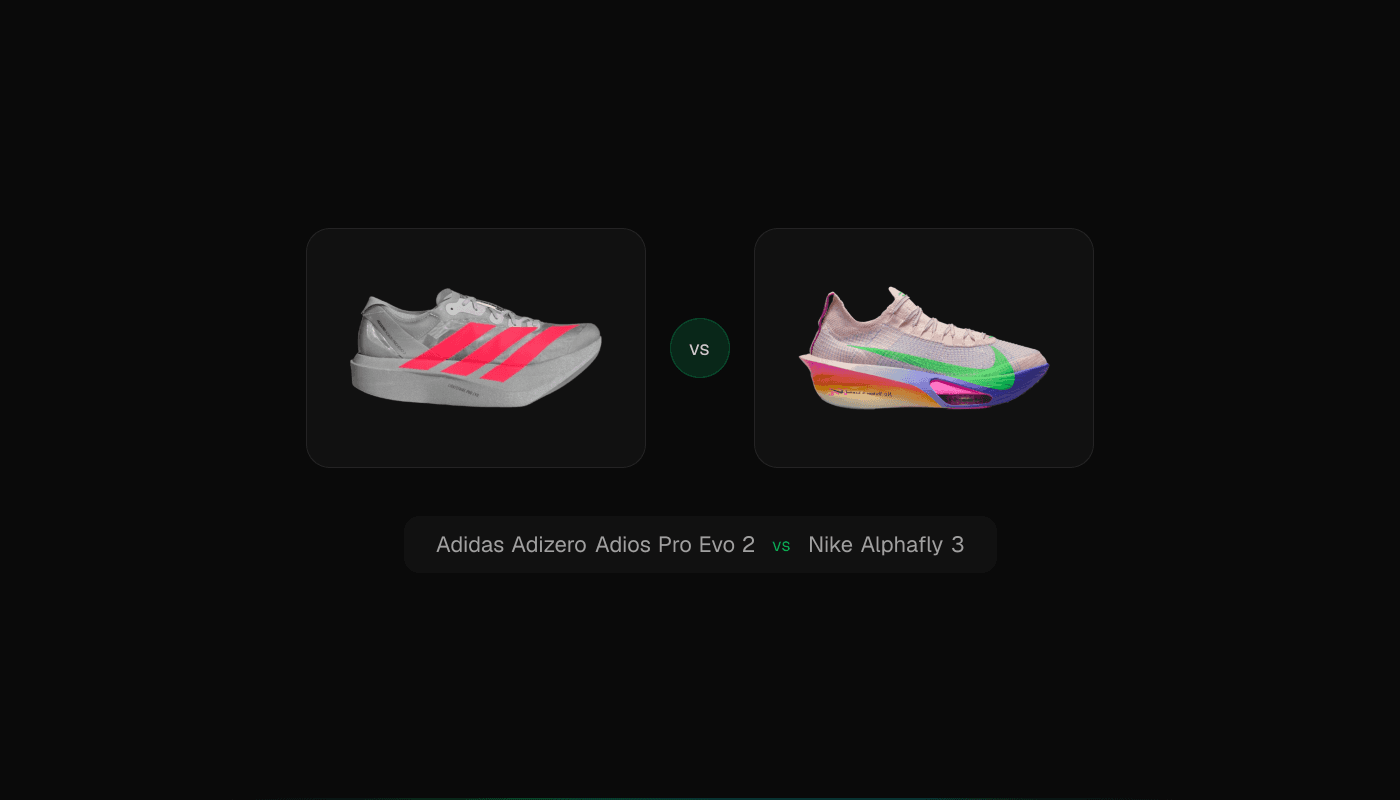 Adidas Adizero Adios Pro Evo 2 vs Nike Alphafly 3 comparison