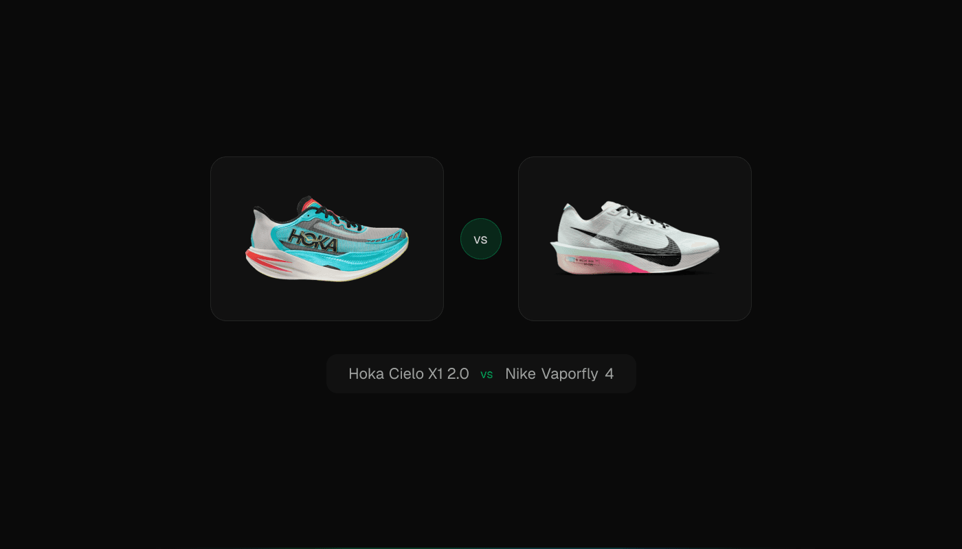 Hoka Cielo X1 2.0 vs Nike Vaporfly 4 comparison